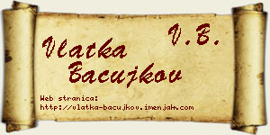 Vlatka Bačujkov vizit kartica